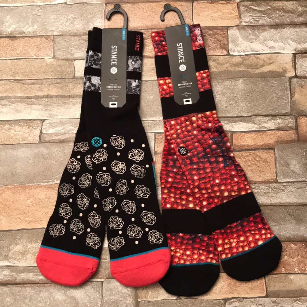 2 pairs men’s stance socks